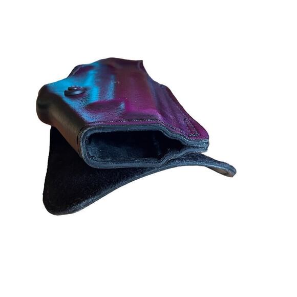 SAFARILAND sig 1715 518 74 gloss black PADDLE LEATHER HOLSTER RH - Picture 5 of 7